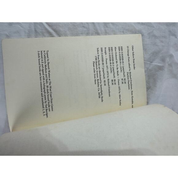 Red Wagon RARE First Edition Paperback book of poetry by Ted Berrigan 1976 - Picture 7 of 8